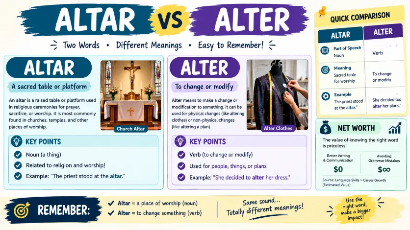 Altar vs. Alter
