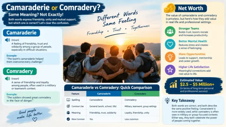 Camaraderie or Comradery