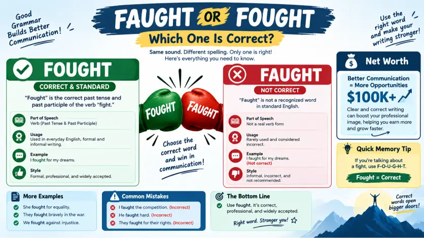 Faught or Fought