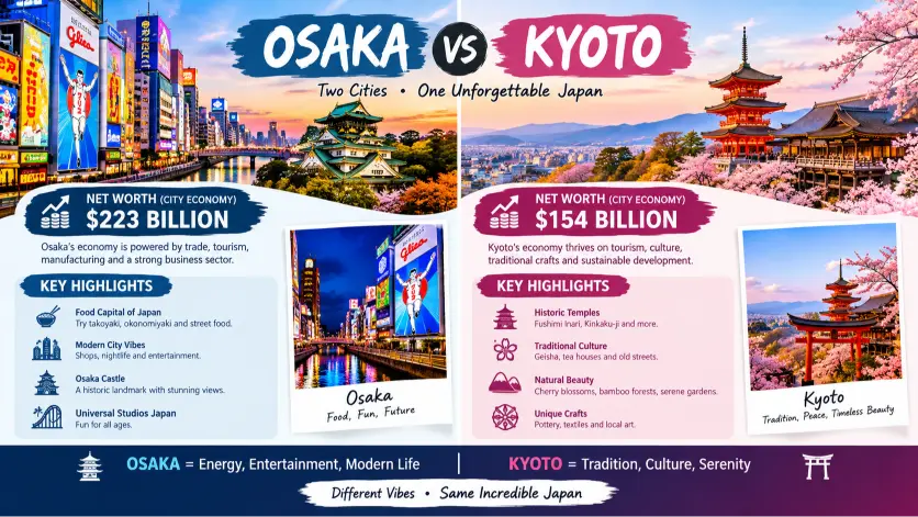 Osaka or Kyoto