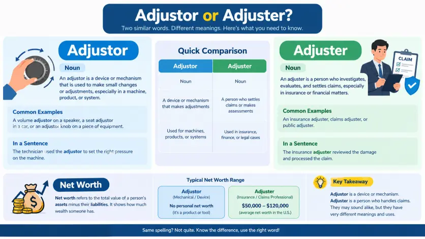 Adjustor or Adjuster