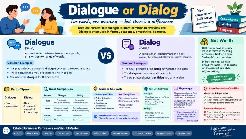 Dialogue or Dialog