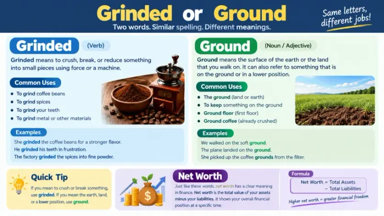 Grinded or Ground