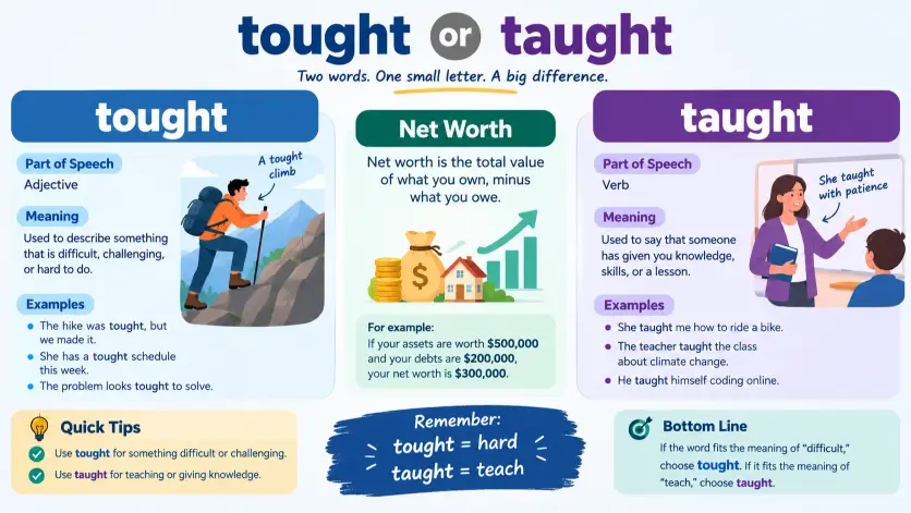 Tought or Taught