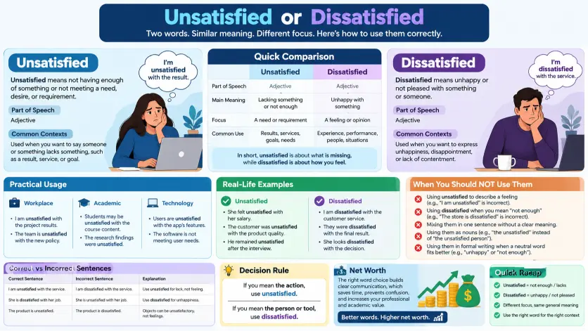 Unsatisfied or Dissatisfied