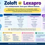Zoloft vs Lexapro